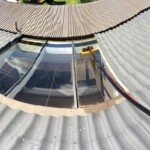 Washing skylights at Cherrybook